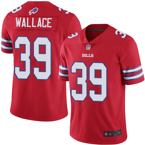 Men Buffalo Bills #39 Levi Wallace Limited Red Rush Vapor Untouchable NFL Jersey